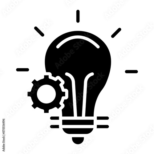 Lamp vector icon. Can be used for Retro iconset.