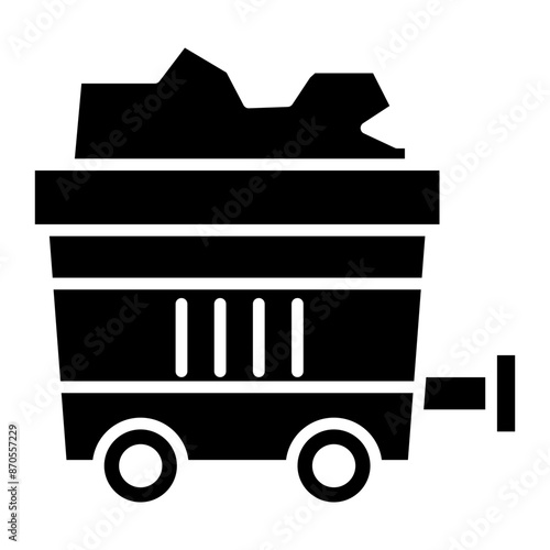 Mining vector icon. Can be used for Global Warming iconset.