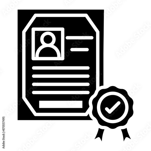 EIN Certificate vector icon. Can be used for Credit And Loan iconset.