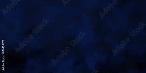 Navy blue dramatic smoke smoky illustration misty fog cumulus cloud modern vibrant grunge texture. Vector cloud reflection of neon smoke exploding design element. Colorful black and white granite.