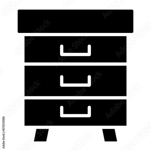 Drawers vector icon. Can be used for Business and Finance iconset.