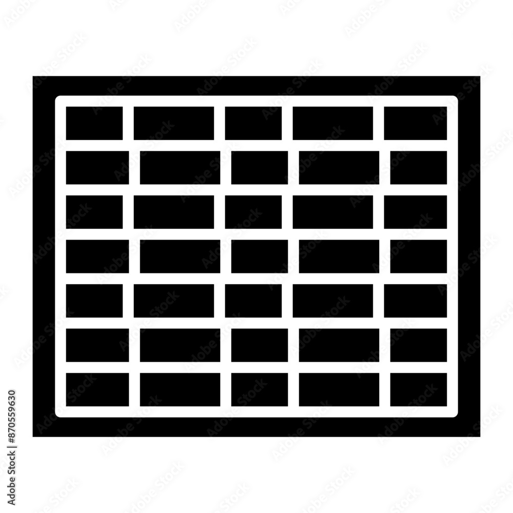 Brick Wall vector icon. Can be used for Home Improvements iconset. Brick Wall vector icon. Can be used for Home Improvements iconset.