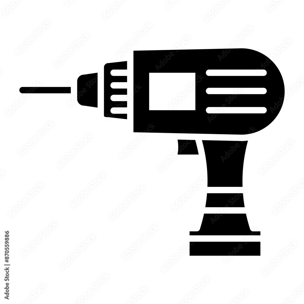 Drill vector icon. Can be used for Home Improvements iconset. Drill vector icon. Can be used for Home Improvements iconset.