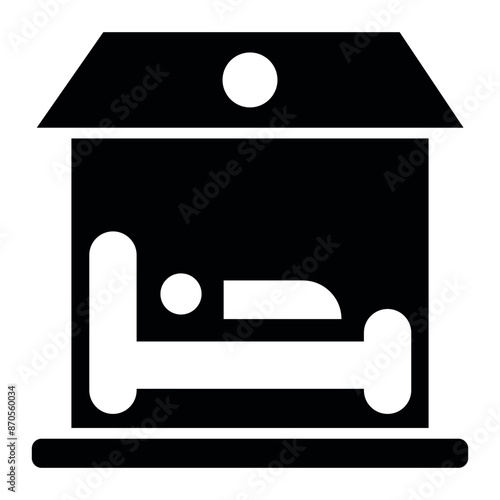 Accommodation vector icon. Can be used for Vacation Planning iconset.