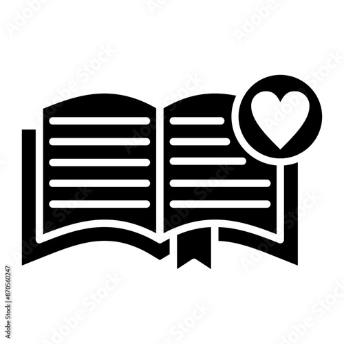 Plot vector icon. Can be used for Literature iconset.