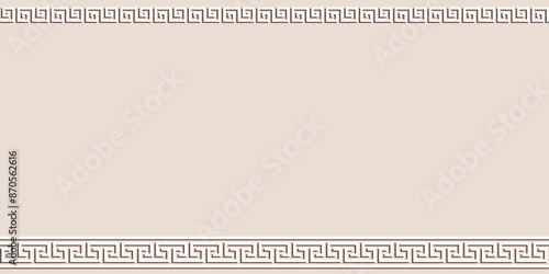 Ethnic background on the theme of Mongolian national ornament, frame, seamless pattern, vector design	