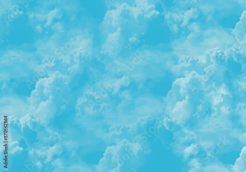 Blauer Wolkenhimmel - Weiche und Verträumte Atmosphäre