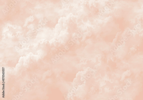 apricot Wolkenhimmel - Weiche und Verträumte Atmosphäre