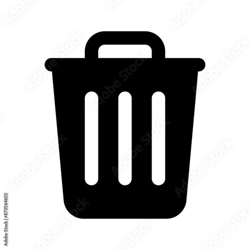 trash glyph icon
