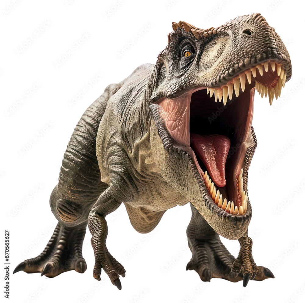 Naklejka premium PNG Dinosaur reptile animal white background