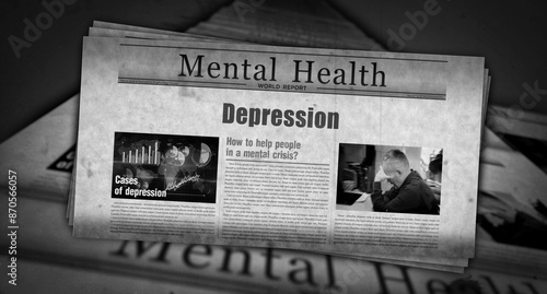 Depression newspaper printing media