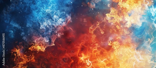 Abstract Fire and Ice Cosmic Background