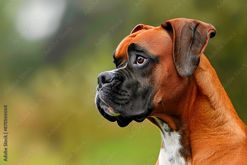 Close-up portrait of a boxer dog Close-up portrait of a boxer dog