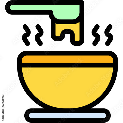 Vector Icon Soup, Italian, Food And Restaurant, Gastronomy, Ribollita