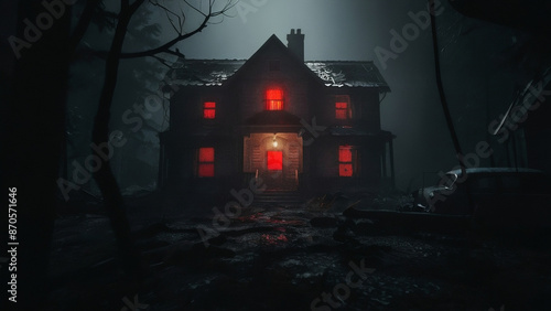 Horror city silent streets eerie buildings dark CGI for Game dev or Ghost Story | Investigate unholy house | 3