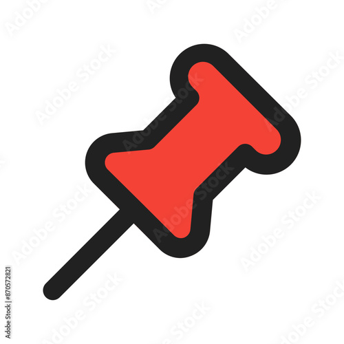 pin line color icon