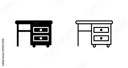 Table with Drawers I Vector Icon