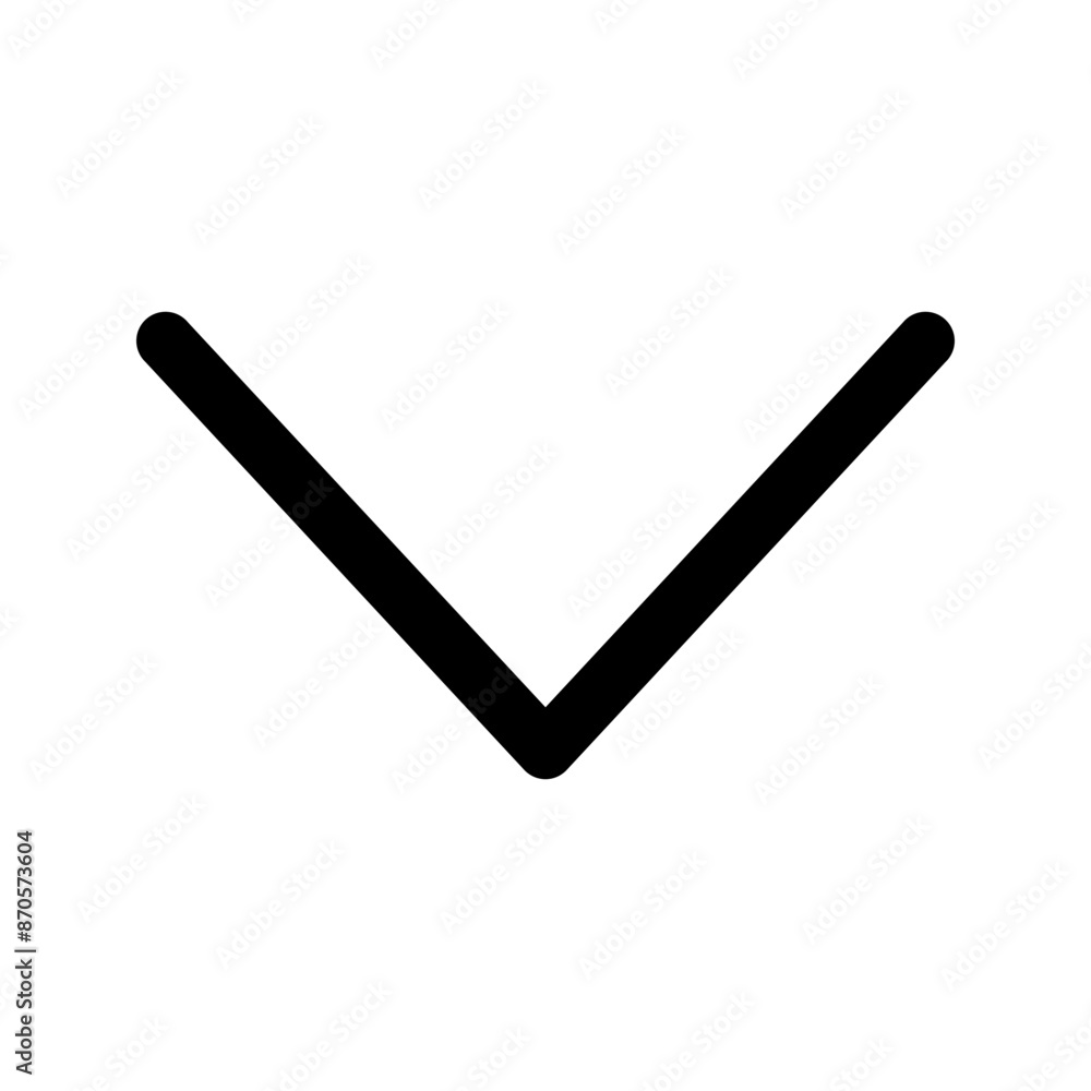 down arrow line color icon down arrow line color icon