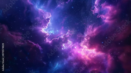 Fototapeta Naklejka Na Ścianę i Meble -  Photography of colorful space galaxy cloud nebula