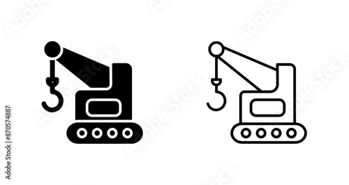 Lifter Crane Vector Icon