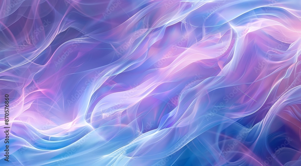 A background of pastel colors with an abstract, blue and purple flowing waves. A background of pastel colors with an abstract, blue and purple flowing waves.