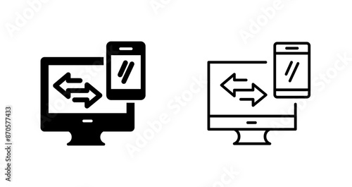 Data Synchronization Vector Icon