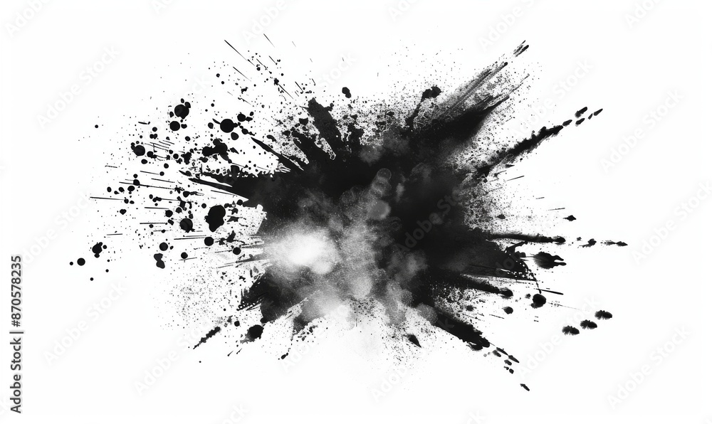 Black charcoal powder dust paint white explosion explode burst isolated splatter abstract. Powder charcoal background black Black charcoal powder dust paint white explosion explode burst isolated splatter abstract. Powder charcoal background black