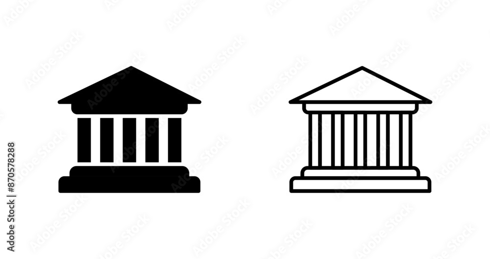 Parthenon Vector Icon Parthenon Vector Icon