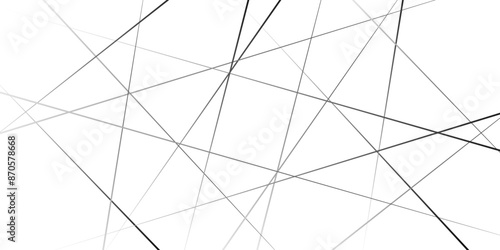 Chaotic abstract line seamless pattern. Random geometric line seamless pattern. Abstract background with random black lines