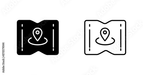 Map and Location Vector Icon