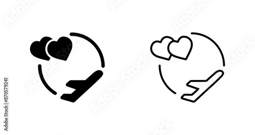 Honeymoon Vector Icon