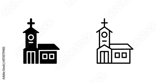 Building Church Vector Icon