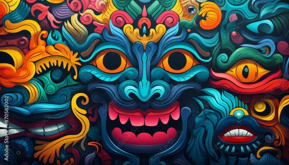 abstract legends flat design top view mythical theme cartoon drawing vivid abstract legends flat design top view mythical theme cartoon drawing vivid