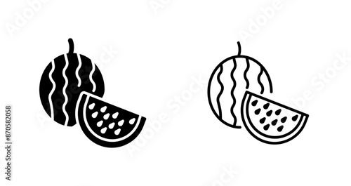 Watermelon Vector Icon