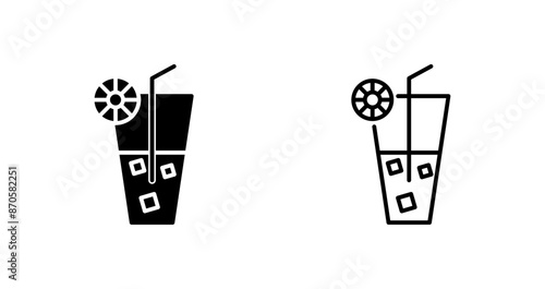 Rainbow Drink Vector Icon