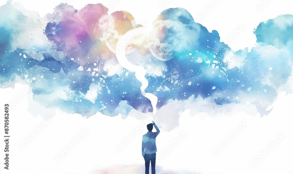 Business person discover the future of cloud computing with latest insights and elevate business by integrating cloud computing technology. Embrace the cloud era with innovative computing Business person discover the future of cloud computing with latest insights and elevate business by integrating cloud computing technology. Embrace the cloud era with innovative computing