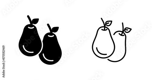 Avocado Vector Icon