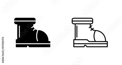Ski Boots Vector Icon