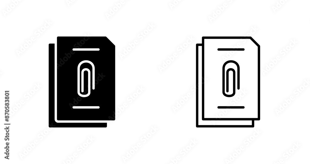 Clip Vector Icon Clip Vector Icon
