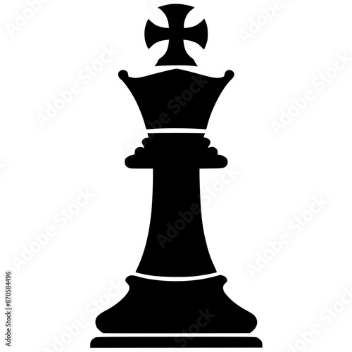 Chess king silhouette
