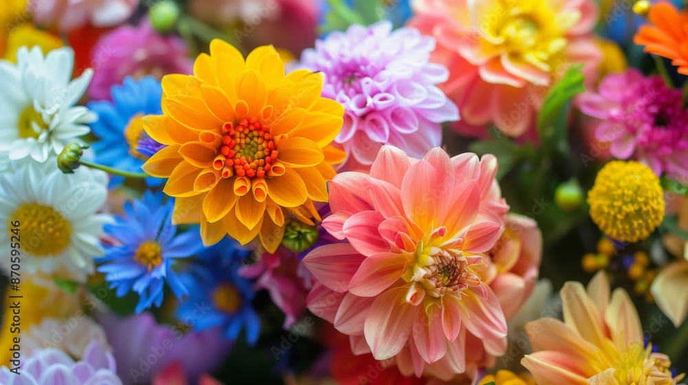 Colorful Bouquet of Flowers. Colorful Bouquet of Flowers.