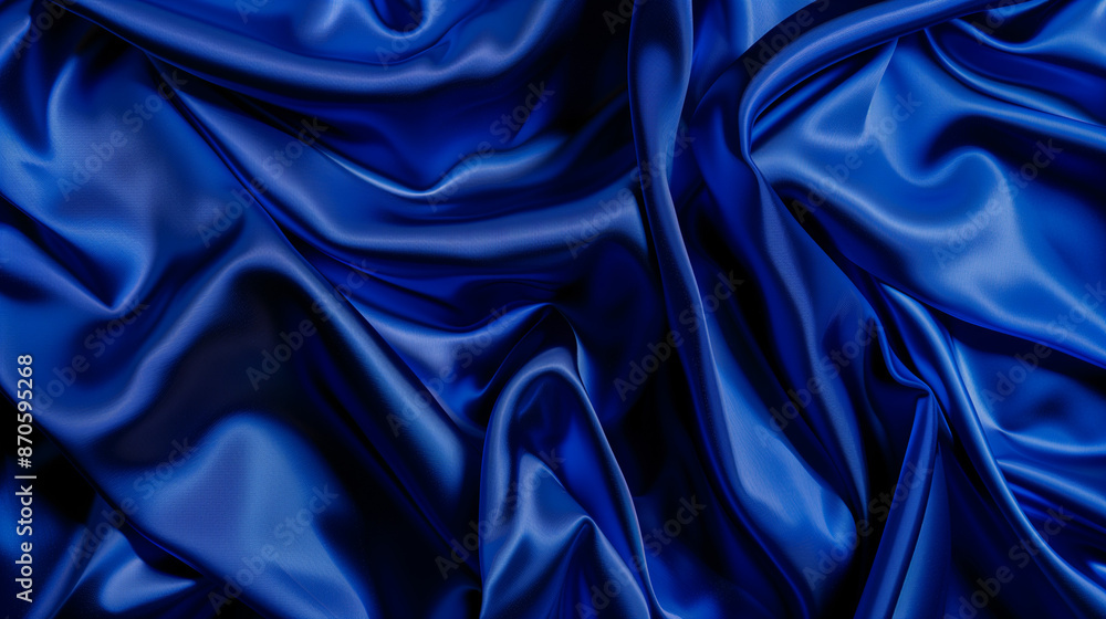 Luxurious silk in royal blue with smooth, shiny texture. Perfect for luxury fabric advertising.
Luxurious silk in royal blue with smooth, shiny texture. Perfect for luxury fabric advertising.