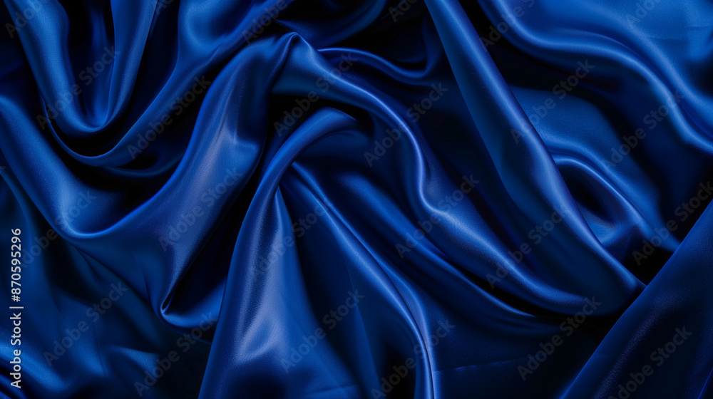 Minimalist royal blue silk fabric highlighting its smooth, lustrous texture. Ideal for high-end fashion advertising.
Minimalist royal blue silk fabric highlighting its smooth, lustrous texture. Ideal for high-end fashion advertising.