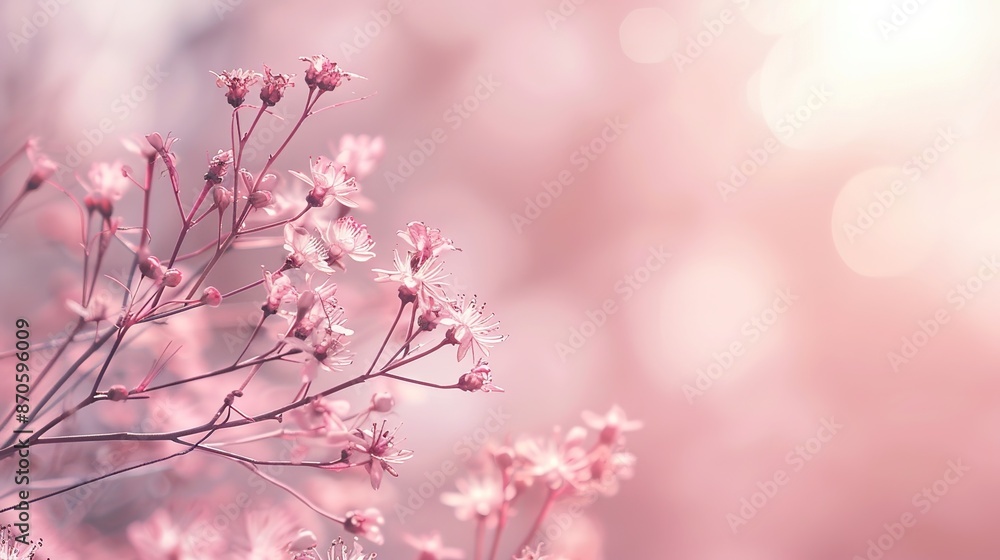 Serene Soft Focus Tranquility on Pale Pink Background Serene Soft Focus Tranquility on Pale Pink Background