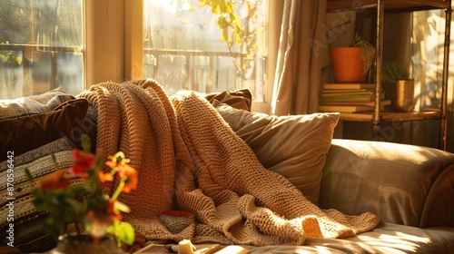 Comforting Coziness - Warm Brown Background Creating Inviting Ambiance