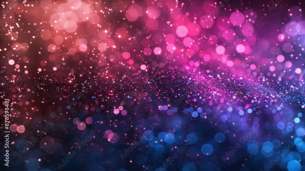 Abstract bokeh lights in shades of pink and purple creating a sparkling and dreamy atmosphere. Abstract bokeh lights in shades of pink and purple creating a sparkling and dreamy atmosphere.