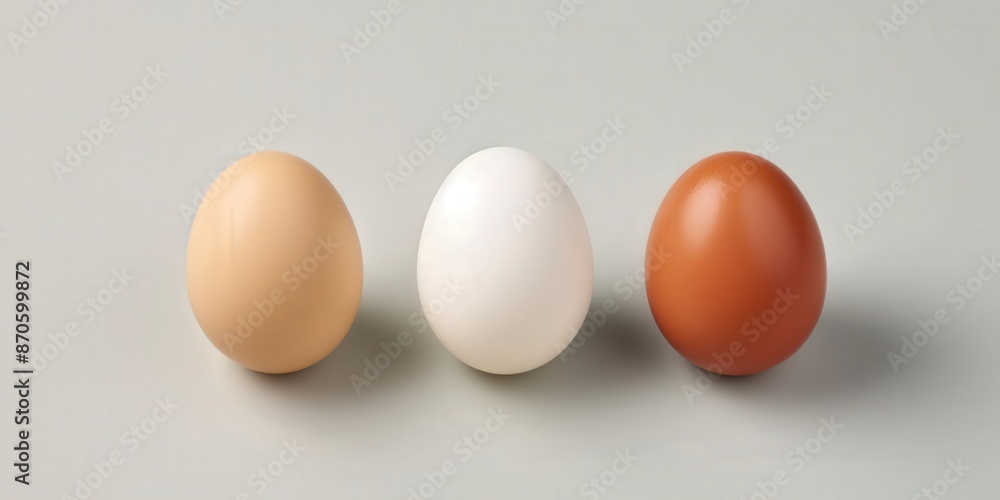 Three Eggs of Different Colors Three Eggs of Different Colors