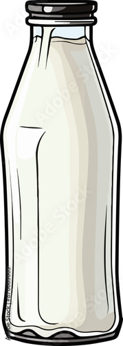 milk vector illustration isolated on transparent background. 
