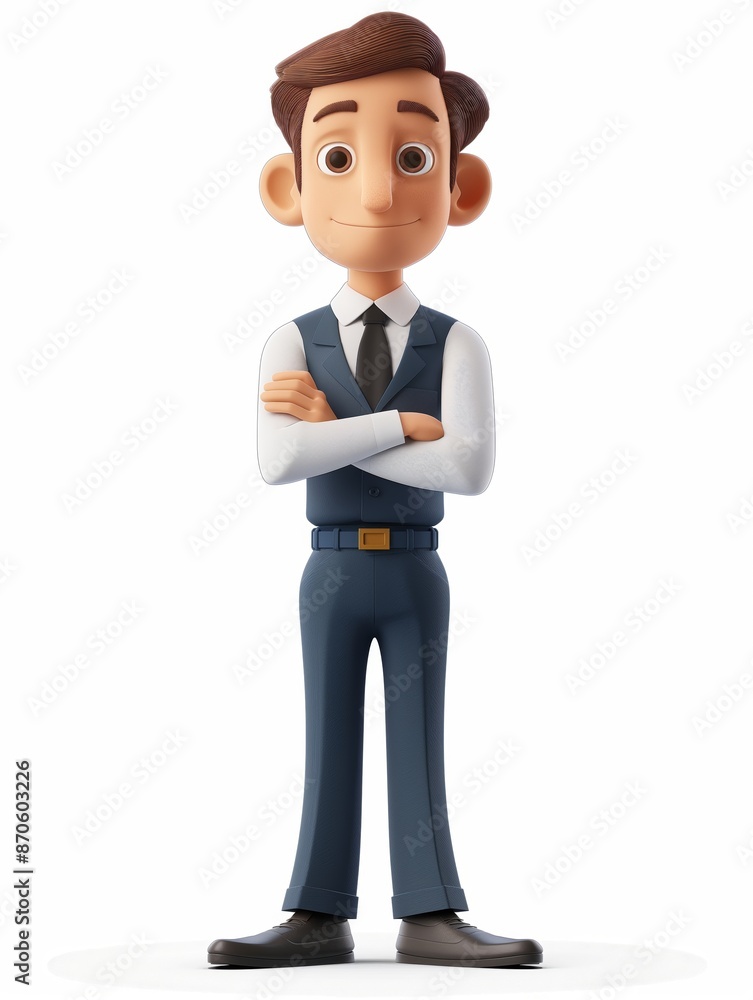 Human Resources Manager male wearing human resources manager uniform, Full body character, 3D render illustration, Clip art, HR, isolated on white background Human Resources Manager male wearing human resources manager uniform, Full body character, 3D render illustration, Clip art, HR, isolated on white background