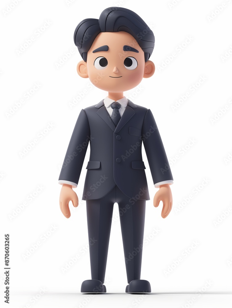 Manager male wearing manager uniform, Full body character, 3D render illustration, Clip art, management, isolated on white background Manager male wearing manager uniform, Full body character, 3D render illustration, Clip art, management, isolated on white background